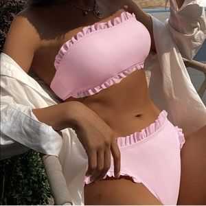 Pink Bandeau bikini